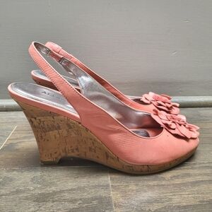 Alfani Wedge - coral size 9